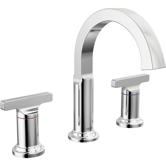 Delta 355887-Dst Tetra 1.2 GPM Widespread Bathroom Faucet - Lumicoat Chrome