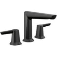 thumbnail image 1 of Delta 3571-Mpu-Dst Galeon 1.2 GPM Widespread Bathroom Faucet - Black, 1 of 6