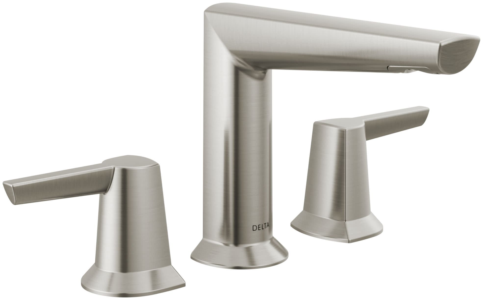Stainless Steel Modern Widespread Bathroom Faucet with Dual Handles