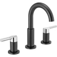 thumbnail image 1 of Delta 35749LF-CS Nicoli 1.2 GPM Widespread Bathroom Faucet - Black, 1 of 7