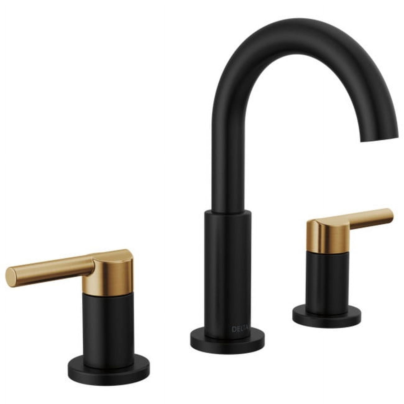 Delta 35749Lf Nicoli 1.2 GPM Widespread Bathroom Faucet Matte Black