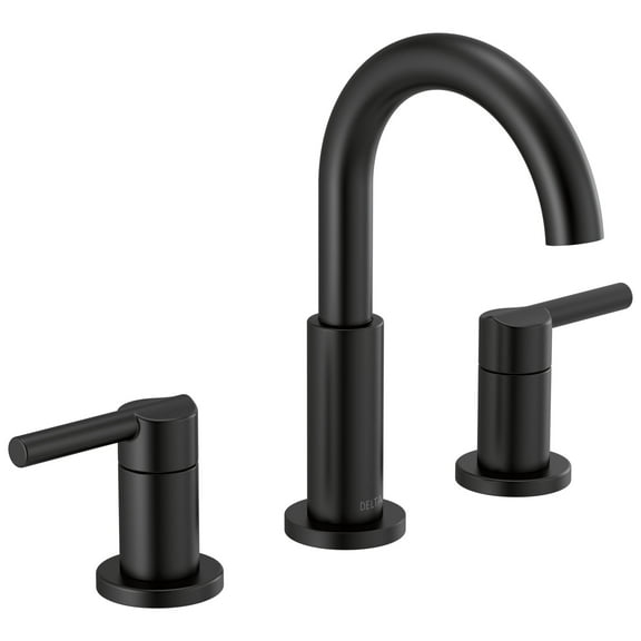 Delta 35749Lf Nicoli Black Brass Widespread 8" Two-Handle Faucet