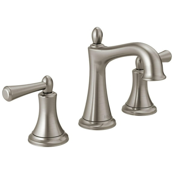 Delta 35774LF-SP Rila 8 in. Widespread 2-Handle Bathroom Faucet in SpotShield Brushed Nickel