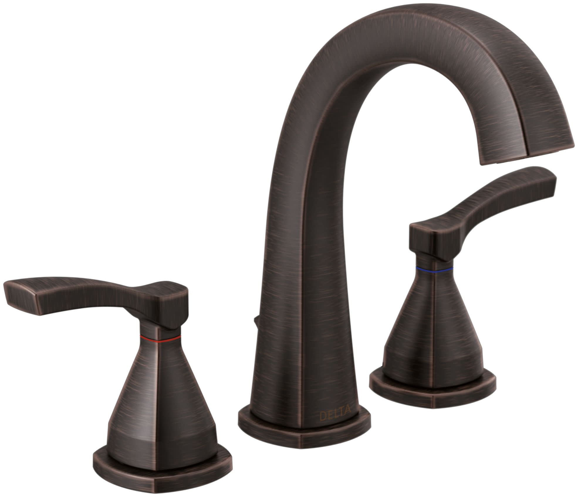 Venetian Bronze Modern Widespread Bathroom Faucet with Diamond Seal