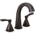 thumbnail image 1 of Delta 35775-Mpu-Dst Stryke 1.2 GPM Widespread Bathroom Faucet - Bronze, 1 of 3
