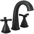 thumbnail image 1 of Delta 357756-Mpu-Dst Stryke 1.2 GPM Widespread Bathroom Faucet - Black, 1 of 7