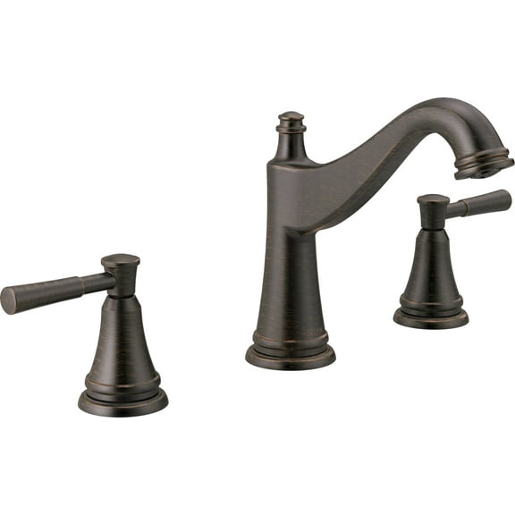 Delta 35777Lf Mylan 1.2 GPM Deck Mount Widespread Bathroom Faucet - Bronze