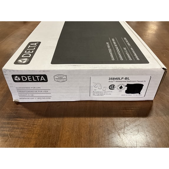 Delta 35840LF-BL Arvo 1.2 GPM Widespread Bathroom Faucet - Black