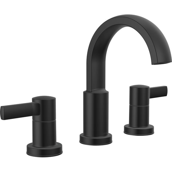 Delta 35855Lf Albion Two Handle Widespread Bathroom Faucet - Black