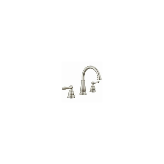 Delta 35896LF-BN Windemere Two Handle Bathroom Faucet, Widespread, Brushed Nickel - Quantity 1