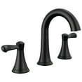 thumbnail image 1 of Delta 35897Lf Esato 1.2 GPM Two Handle Wisespread Bathroom Faucet - Black, 1 of 7