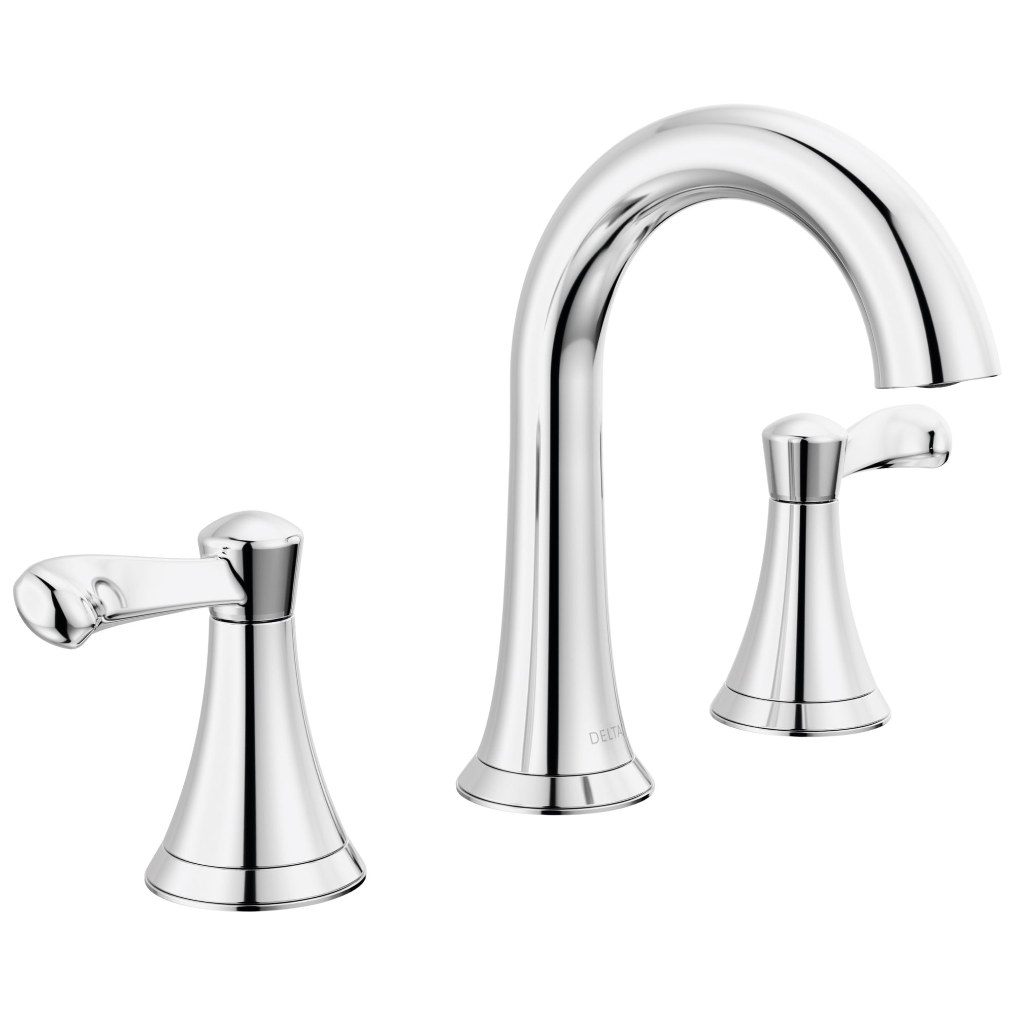 Grifo De Baño Delta Esato 35897LF-SP – Montaje Amplio, 3 Agujeros, Níquel Cepillado, Con Drenaje