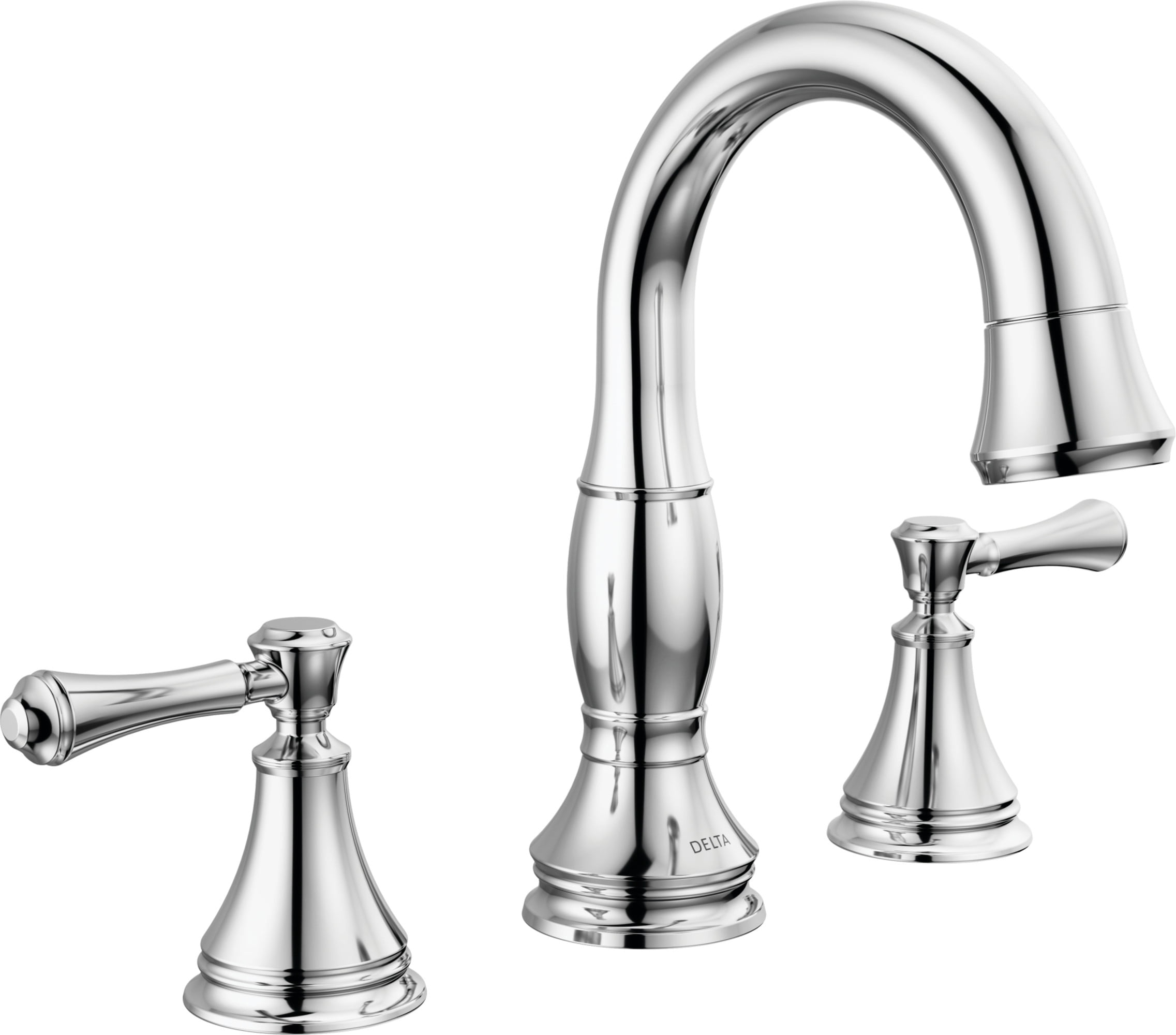 Classic Elegance 16" Chrome Widespread Bathroom Faucet with Drain Assembly