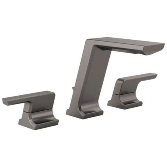 Delta 3599LF-KS-PR-MPU Pivotal 1.2 GPM Widespread Bathroom Faucet - Lumicoat Black