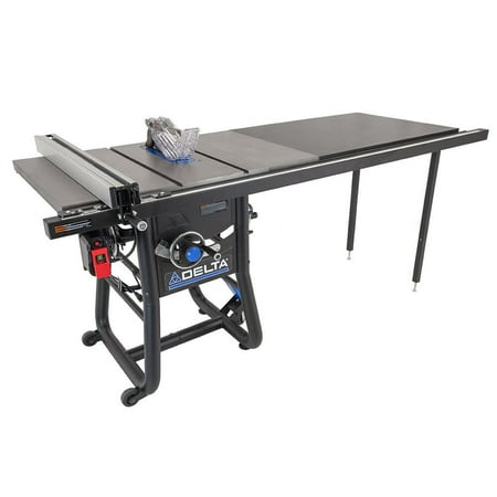Delta 36-5152T2 15 Amp 52 in. Contractor Table Saw with Cast Extensions