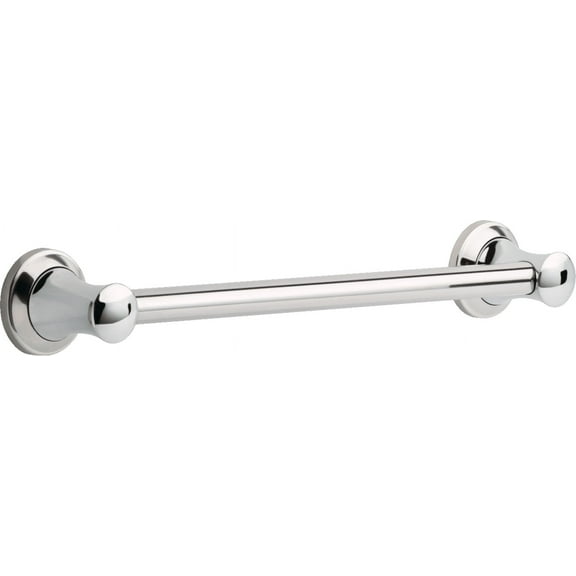 Delta 41718 18" Transitional Decorative ADA Grab Bar, Chrome