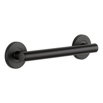 Delta 41812-BL 12" Contemporary Decorative ADA Grab Bar, Matte Black