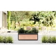 thumbnail image 1 of Delta 45" L x 17" W x 15" H Modern Vinyl Planter, Brown, 1 of 6