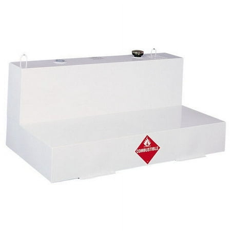 Delta 488000 76 Gallon Low-Profile L-Shaped Steel Liquid Transfer Tank - White