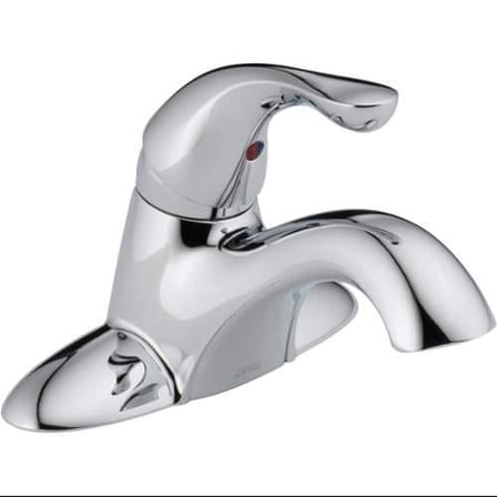 Delta 501LF-WF Classic Centerset Lavatory Faucet, Less Pop-Up, Chrome