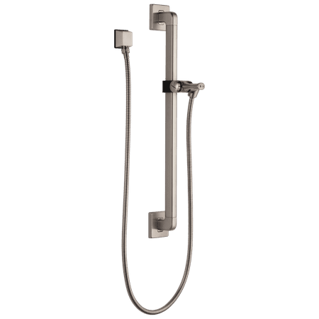 Delta 51500-SS Adjustable Slide Bar / Grab Bar Assembly with Elbow, Stainless
