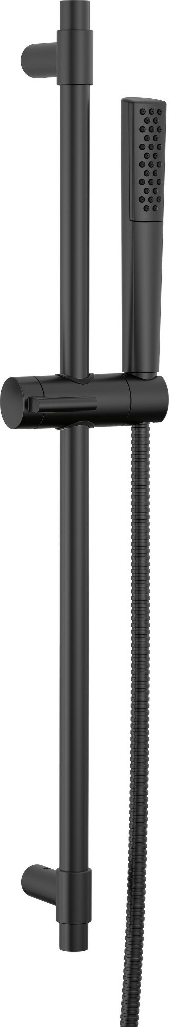 Matte Black Adjustable Height Wall Mounted Handheld Shower