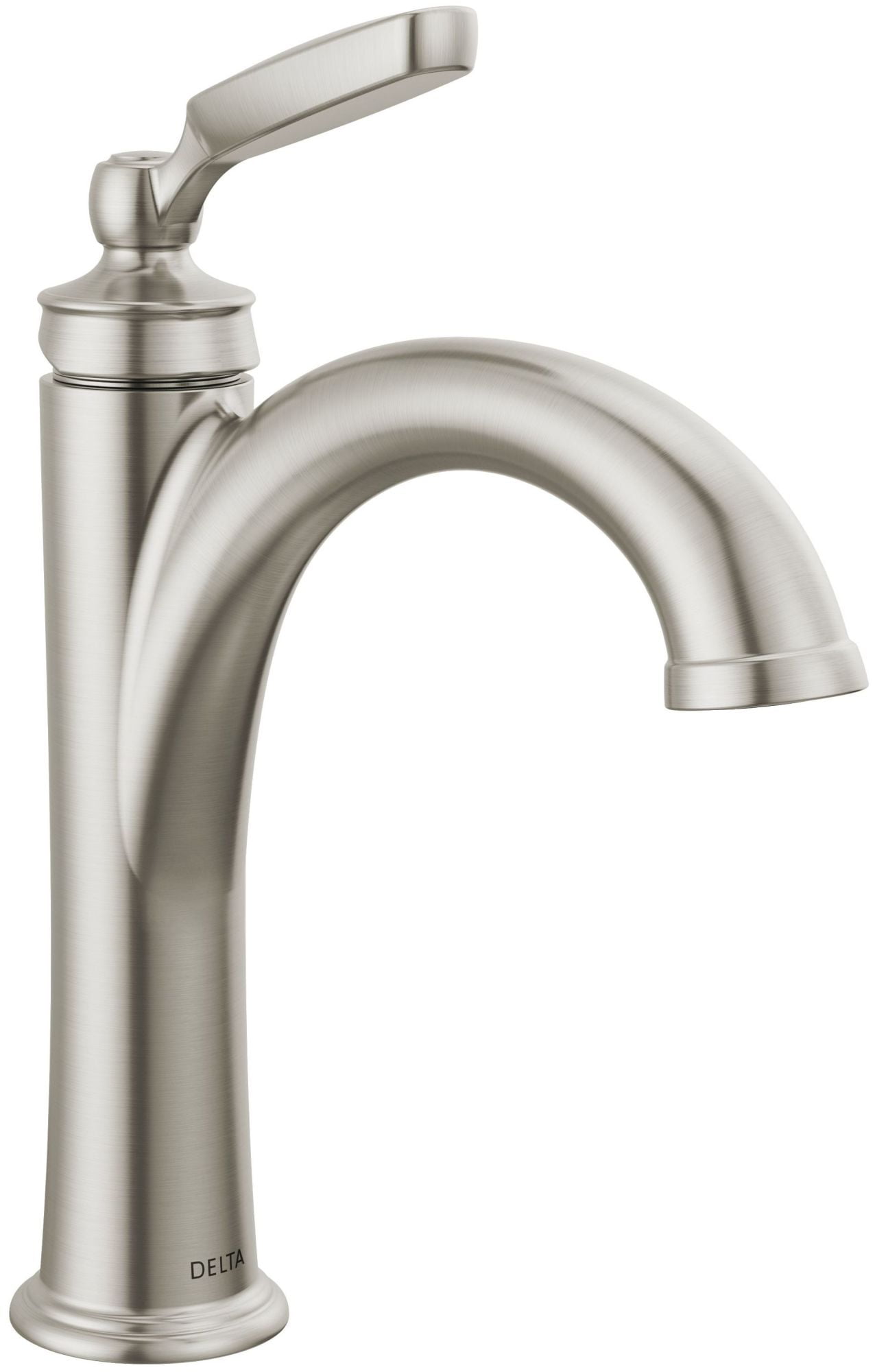 Modern Stainless Steel Single Hole Bathroom Faucet with Drain Assembly