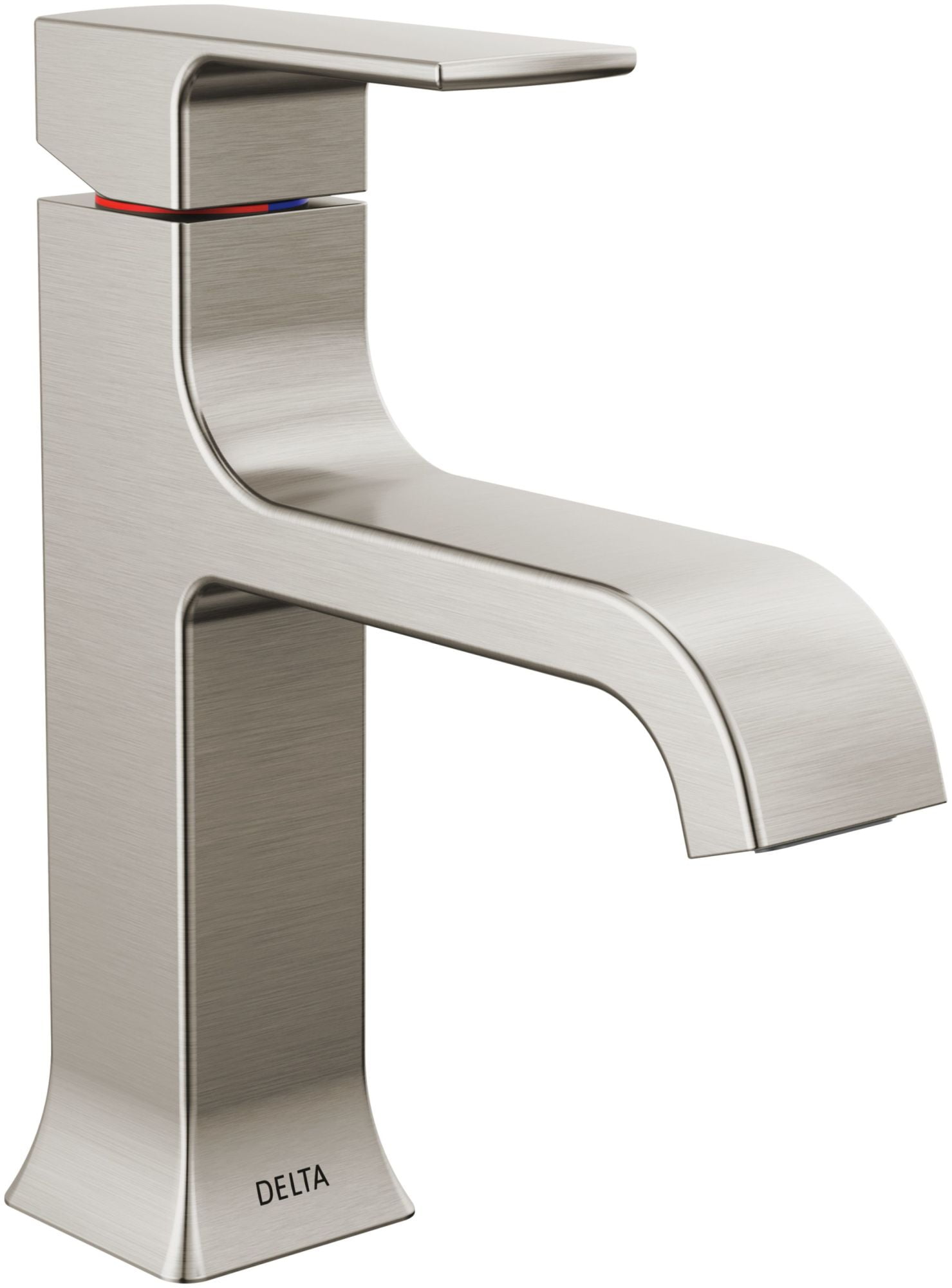 Velum Brushed Nickel Single Hole Bathroom Faucet with Drain Assembly