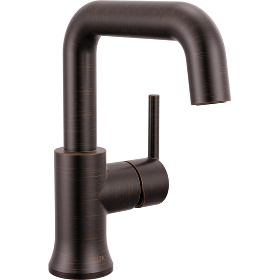 Delta 554HAR-RB-DST Trinsic 1.2 GPM Single Hole Bathroom Faucet - Bronze