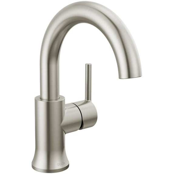 Delta 559Har-Dst Trinsic 1.2 GPM Single Hole Bathroom Faucet - Brilliance Stainless