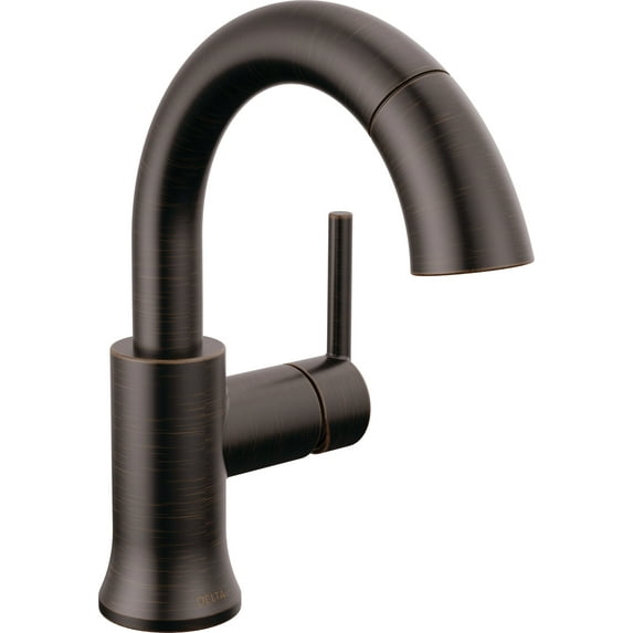 Delta 559Har-Pd-Dst Trinsic 1.2 GPM Single Hole Bathroom Faucet - Bronze
