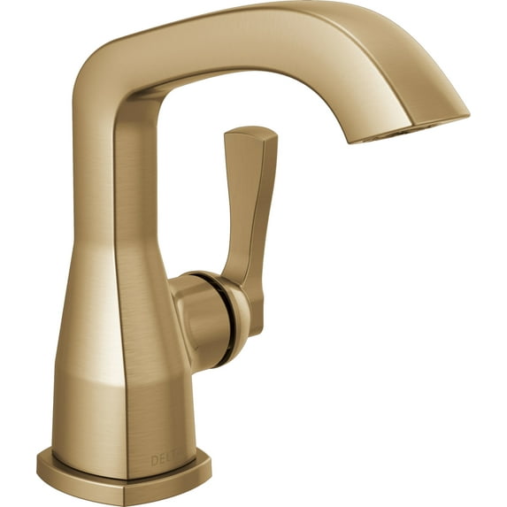 Delta 576-Lpu-Dst Stryke 1.2 GPM Single Hole Bathroom Faucet - Lumicoat Champagne Bronze