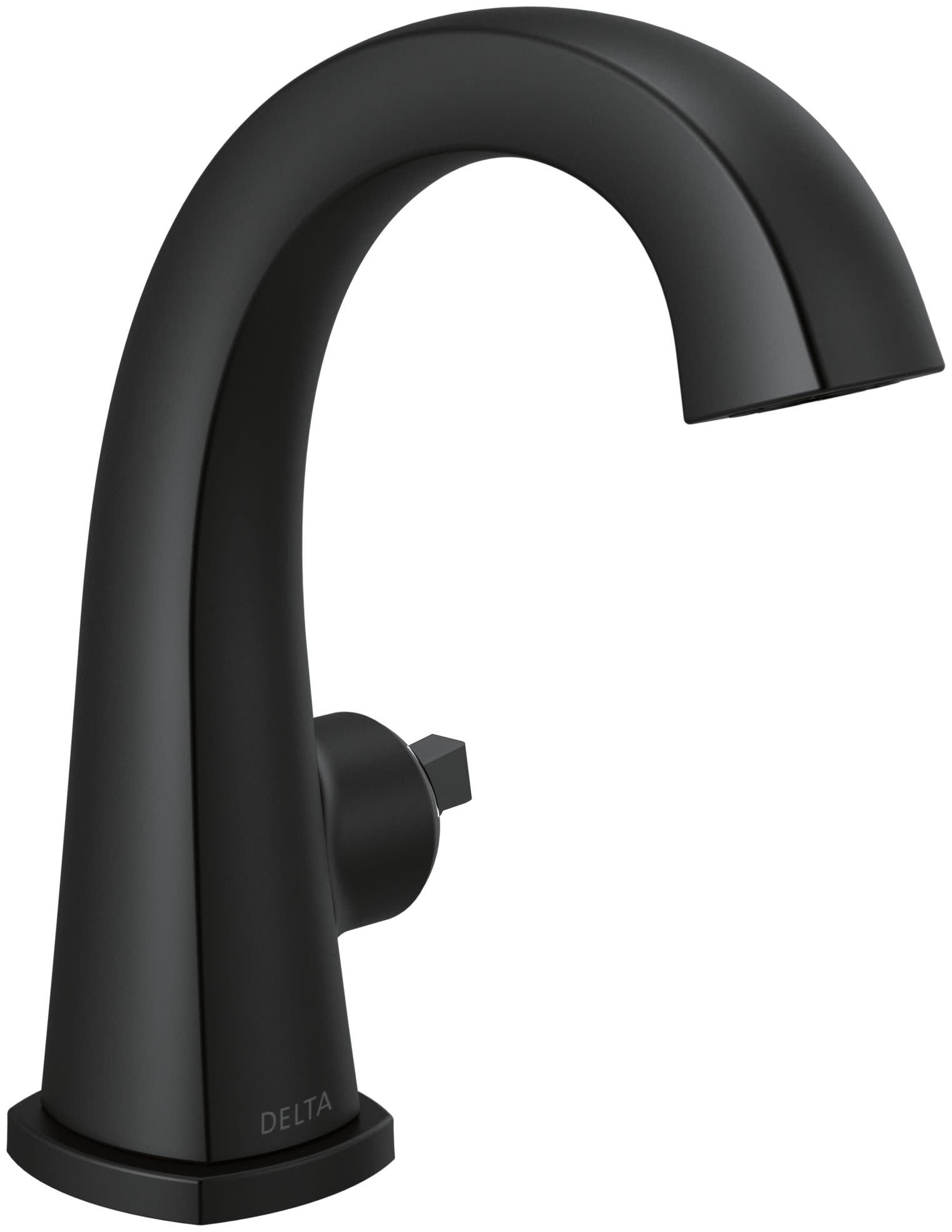 Matte Black Modern Single Handle Bathroom Faucet