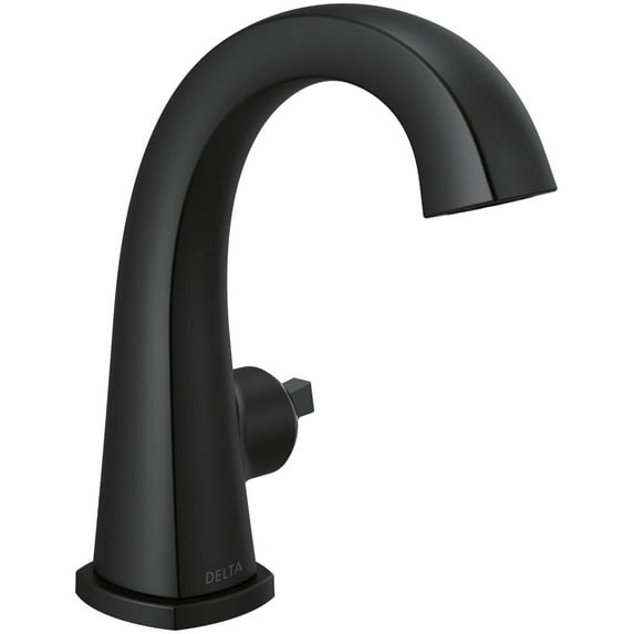 Delta 577-Mpu-Lhp-Dst Stryke 1.2 GPM Single Hole Bathroom Faucet - Black