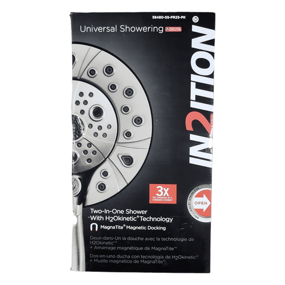 Delta 58480-25-Pk In2ition 2.5 GPM Multi Function Shower Head - Lumicoat Stainless