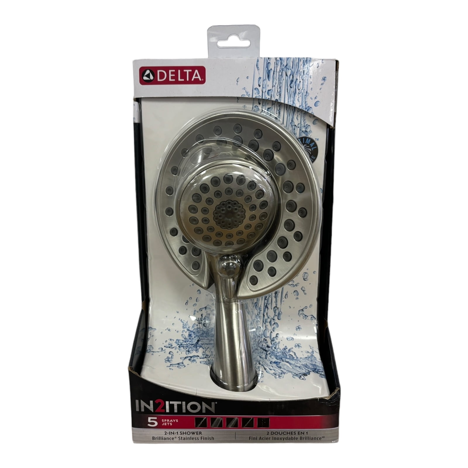 Stainless Steel Dual Handheld Multi-Head Shower System