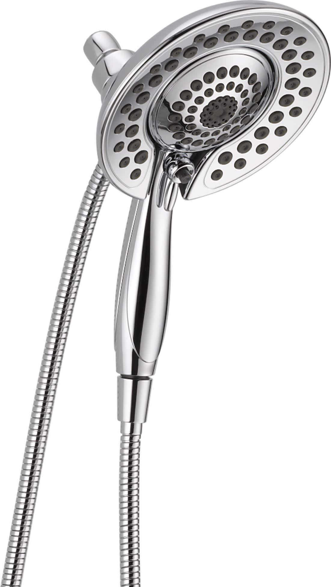 Chrome Dual-Function Handheld and Wall Mounted Shower Head
