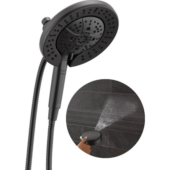 Delta 58651-25 In2ition 2.5 GPM Multi Function 2-In-1 Shower Head And Hand Shower - Black