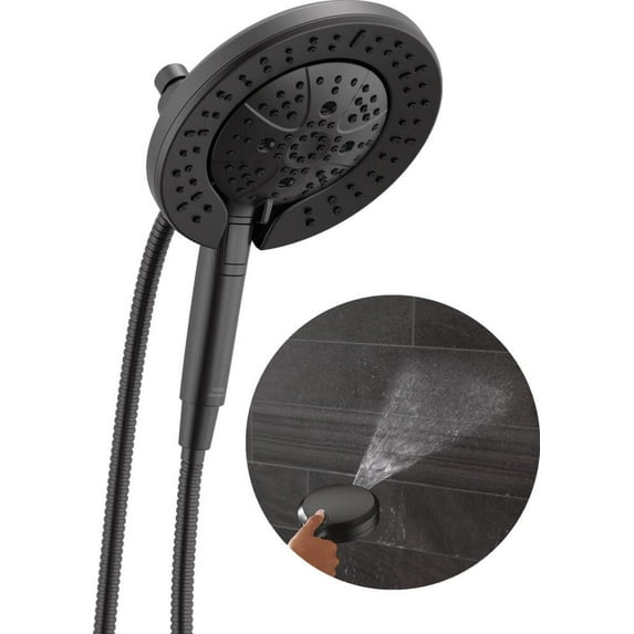 Delta 58651-25 In2ition 2.5 GPM Multi Function 2-In-1 Shower Head And Hand Shower - Black
