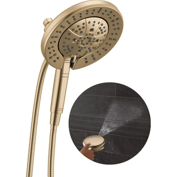 Delta 58651-CZ-PR25 In2ition 2.5 GPM Multi Function 2-In-1 Shower Head And Hand Shower -