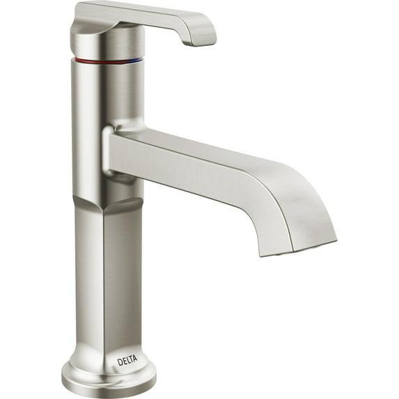 Delta 589-Dst Zinc Lumicoat Stainless Bathroom Faucet