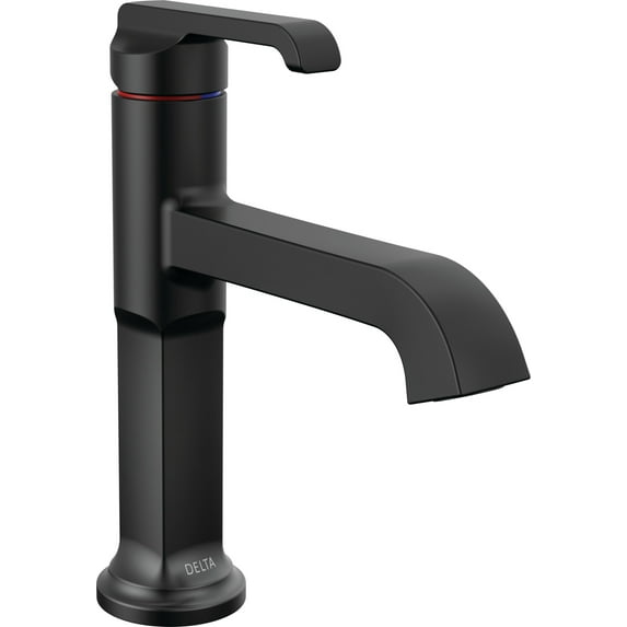 Delta 589-Lpu-Dst Tetra 1.2 GPM Single Hole Bathroom Faucet - Black