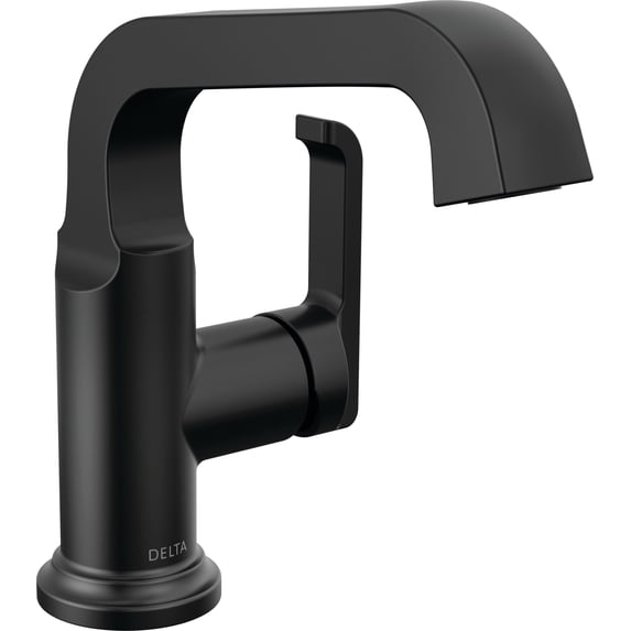 Delta 589SH-BL-DST Tetra 1.2 GPM Single Hole Bathroom Faucet And Push Pop-Up Drain