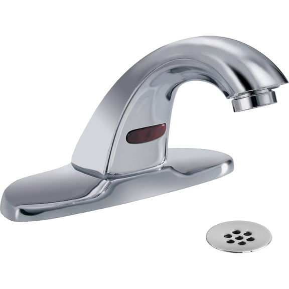 Delta 591Lf-Hgmhdf Commercial Single Hole Battery Operated Electronic Bathroom Faucet -