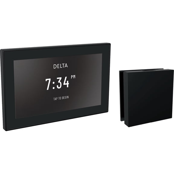Delta 5Ch-550L Steamscape Digital Steam Control Unit And Square Steam Head - Black