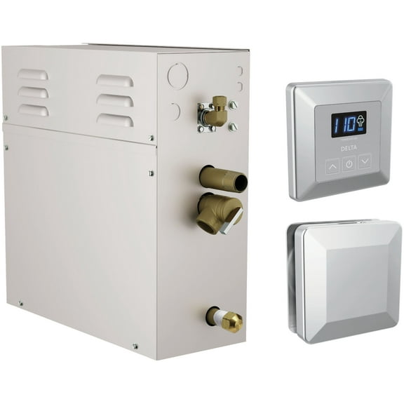 Delta 5P-Est04 Simplesteam Steam Shower Generator Package 4Kw 240V - Lumicoat Chrome