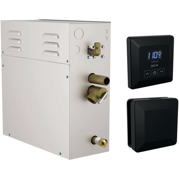 Delta 5P-Est06 Simplesteam Steam Shower Generator Package 6Kw 240V - Black