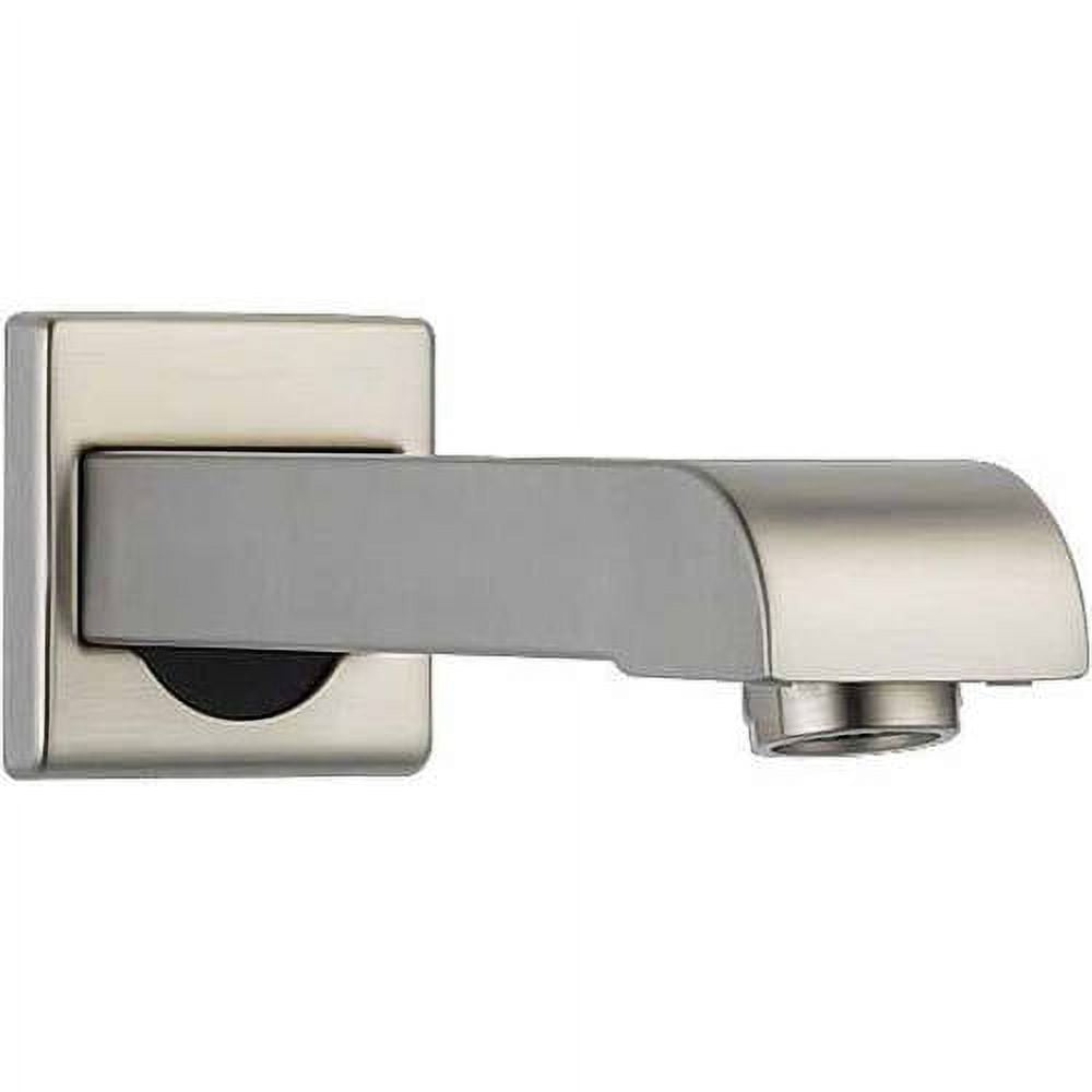 Modern Chrome Wall Mounted Tub Spout with Biscuit Finish