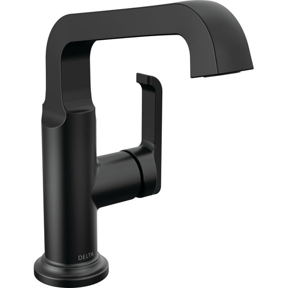 Delta 689-Dst Tetra 1.2 GPM Single Hole Bathroom Faucet - Black