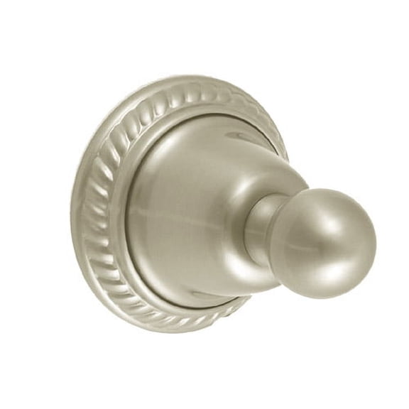 Delta 69235-SN Satin Nickel Bathroom Robe Hook Rope Design Base
